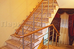 Ограждения из нержавеющей стали с тремя ригелями в Краснодаре. Готовые проекты ПерилаГлавСнаб - фото 12