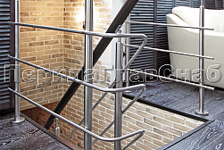 Перила и ограждения из нержавейки и дерева в Краснодаре. Готовые проекты ПерилаГлавСнаб - фото 4