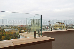 Цельностеклянные ограждения на несущем стекле в Краснодаре. Готовые проекты ПерилаГлавСнаб - фото 21