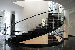 Стеклянные перила для винтовых лестниц в Краснодаре. Готовые проекты ПерилаГлавСнаб - фото 15