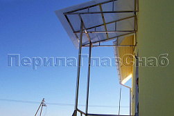 Козырьки и навесы на металлокаркасе в Краснодаре. Готовые проекты ПерилаГлавСнаб - фото 22