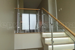 Перила и ограждения из нержавейки и дерева в Краснодаре. Готовые проекты ПерилаГлавСнаб - фото 13