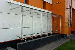 Козырьки и навесы на металлокаркасе в Краснодаре. Готовые проекты ПерилаГлавСнаб - фото 17