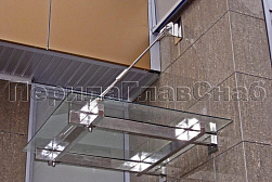 Козырьки и навесы на металлокаркасе в Краснодаре. Готовые проекты ПерилаГлавСнаб - фото 25