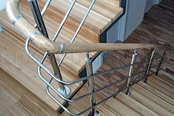 Ограждения из нержавеющей стали с тремя ригелями в Краснодаре. Готовые проекты ПерилаГлавСнаб - фото 7