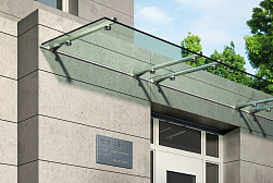 Консольные козырьки и навесы в Краснодаре. Готовые проекты ПерилаГлавСнаб - фото 8