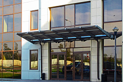 Консольные козырьки и навесы в Краснодаре. Готовые проекты ПерилаГлавСнаб - фото 11