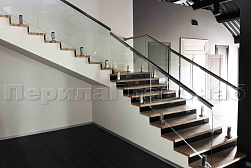 Цельностеклянные ограждения на несущем стекле в Краснодаре. Готовые проекты ПерилаГлавСнаб - фото 5