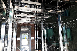 Стеклянные козырьки на спайдерах в Краснодаре. Готовые проекты ПерилаГлавСнаб - фото 3