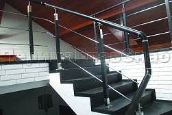 Ограждения из нержавеющей стали с тремя ригелями в Краснодаре. Готовые проекты ПерилаГлавСнаб - фото 19