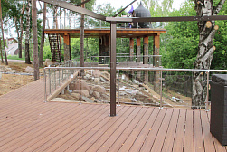 Ограждения из нержавейки со стеклом в Краснодаре. Готовые проекты ПерилаГлавСнаб - фото 25