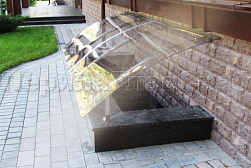 Козырьки и навесы на металлокаркасе в Краснодаре. Готовые проекты ПерилаГлавСнаб - фото 6