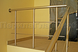 Перила и ограждения из нержавеющей стали с двумя ригелями в Краснодаре. Готовые проекты ПерилаГлавСнаб - фото 8