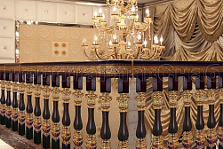 Латунные перила под золото в Краснодаре. Готовые проекты ПерилаГлавСнаб - фото 8