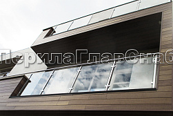 Ограждения из нержавейки со стеклом в Краснодаре. Готовые проекты ПерилаГлавСнаб - фото 16