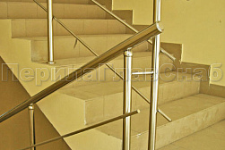 Перила и ограждения из нержавеющей стали с двумя ригелями в Краснодаре. Готовые проекты ПерилаГлавСнаб - фото 10