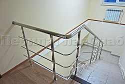 Ограждения из нержавеющей стали с тремя ригелями в Краснодаре. Готовые проекты ПерилаГлавСнаб - фото 14